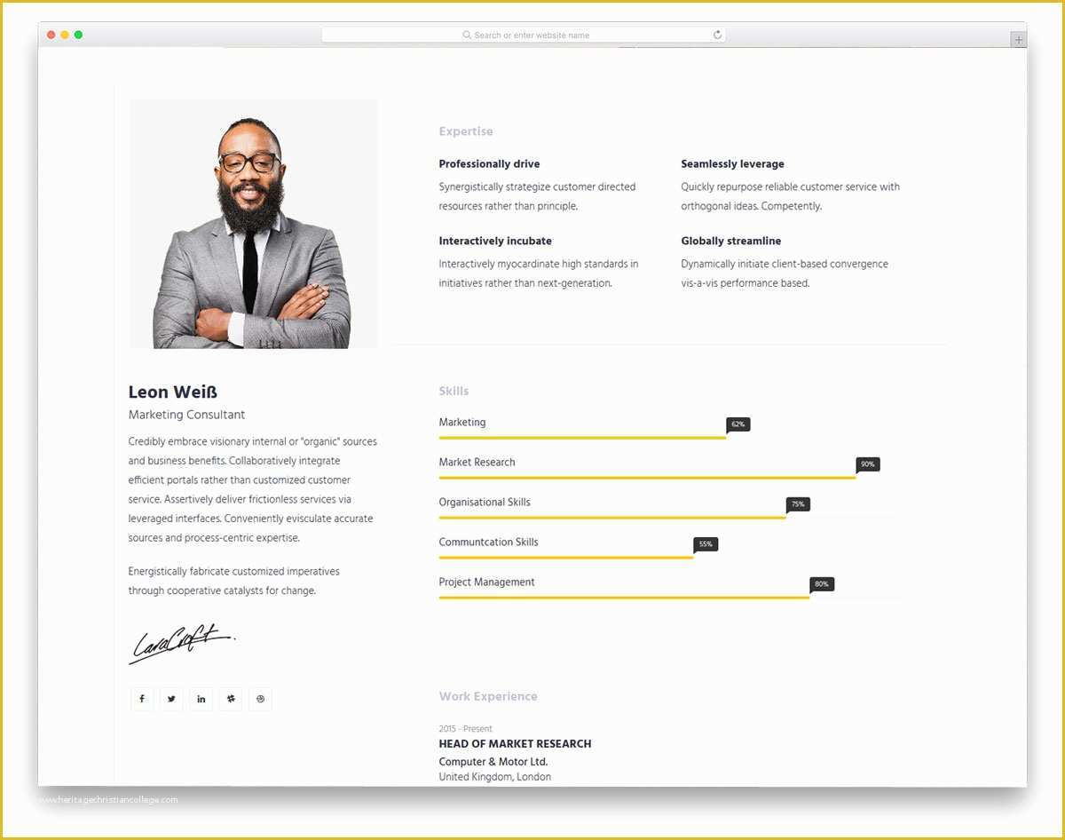 Wordpress Resume Template Free Of 27 Free Bootstrap Resume Templates for Effective Job