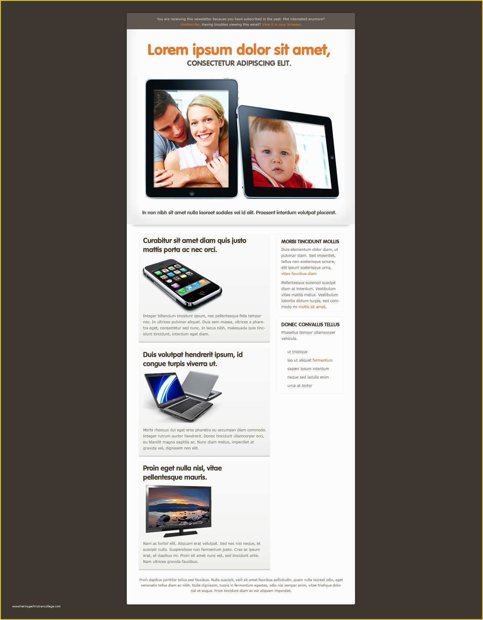 Www Free Templates Com Of Free HTML Email Templates