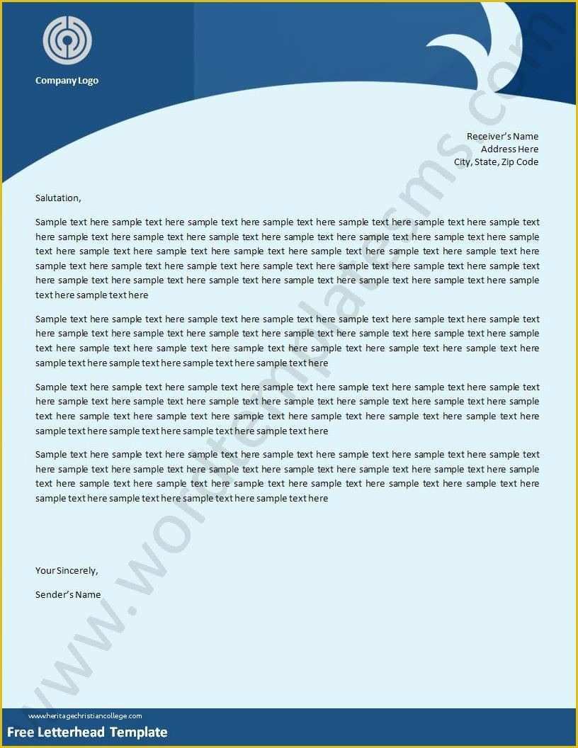 Www Free Templates Com Of Free Letterhead Templates