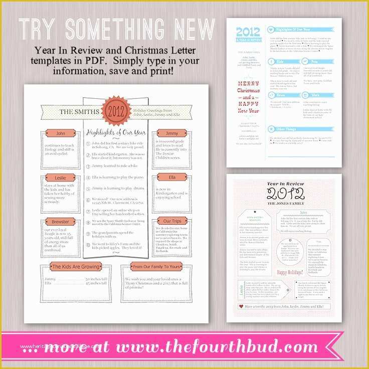 Year In Review Template Free Of 39 Best Images About Memory Family Newsletter On
