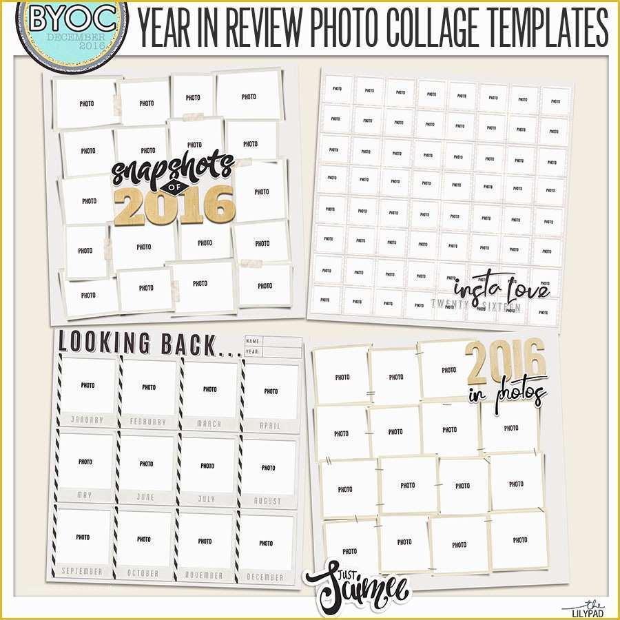 Year In Review Template Free Of byoc December 2016 Year In Review Collage Templates