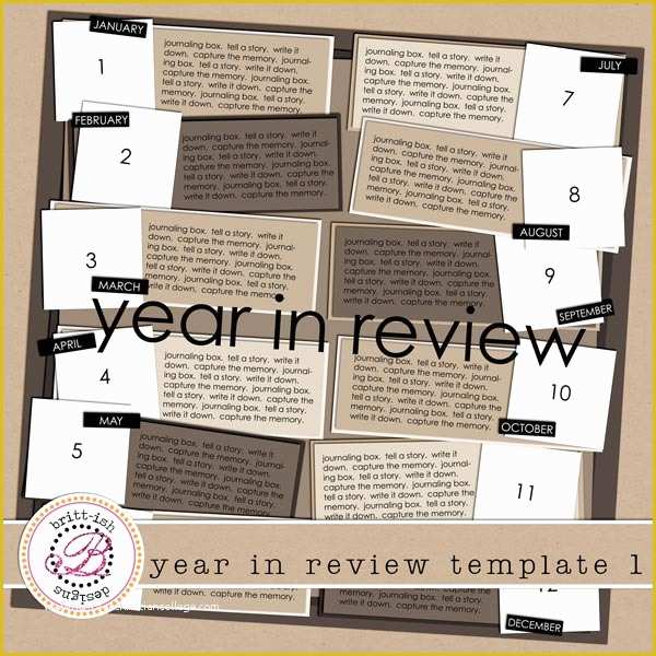 Year In Review Template Free Of Year In Review Template 1 [brittdes Yearinreview] $2 00