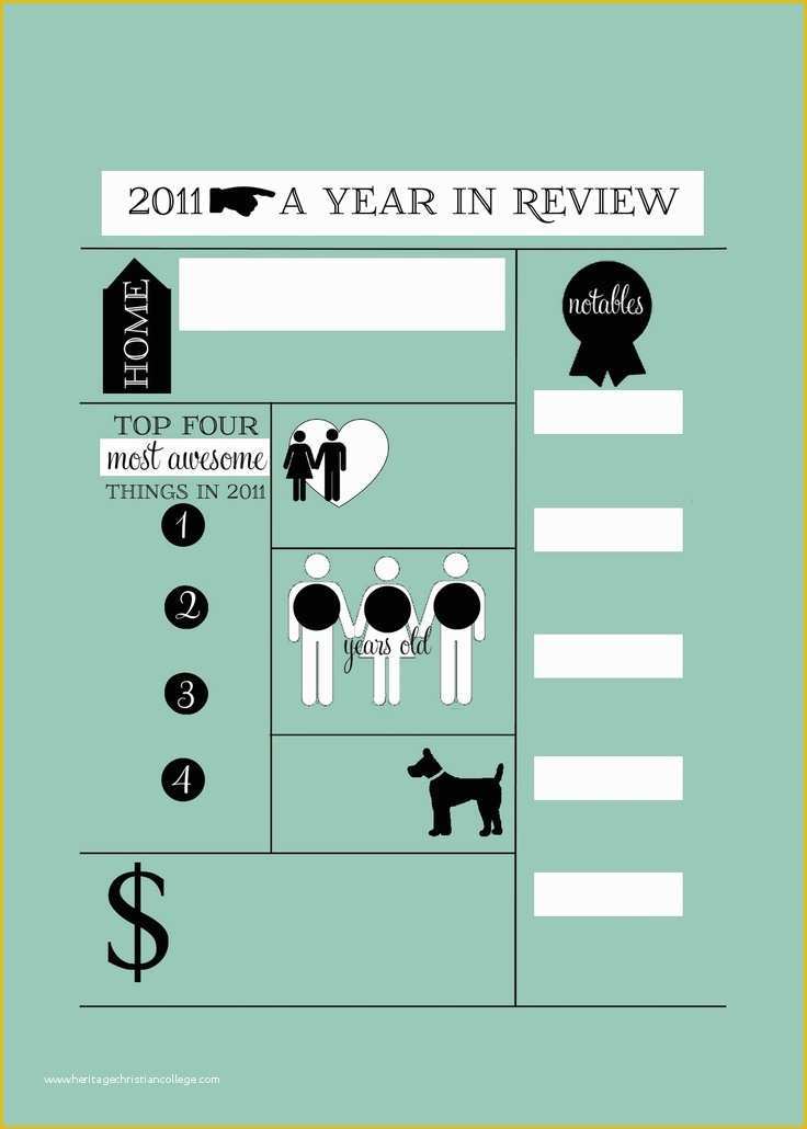 Year In Review Template Free Of Year In Review Template Fun Idea for Christmas Cards