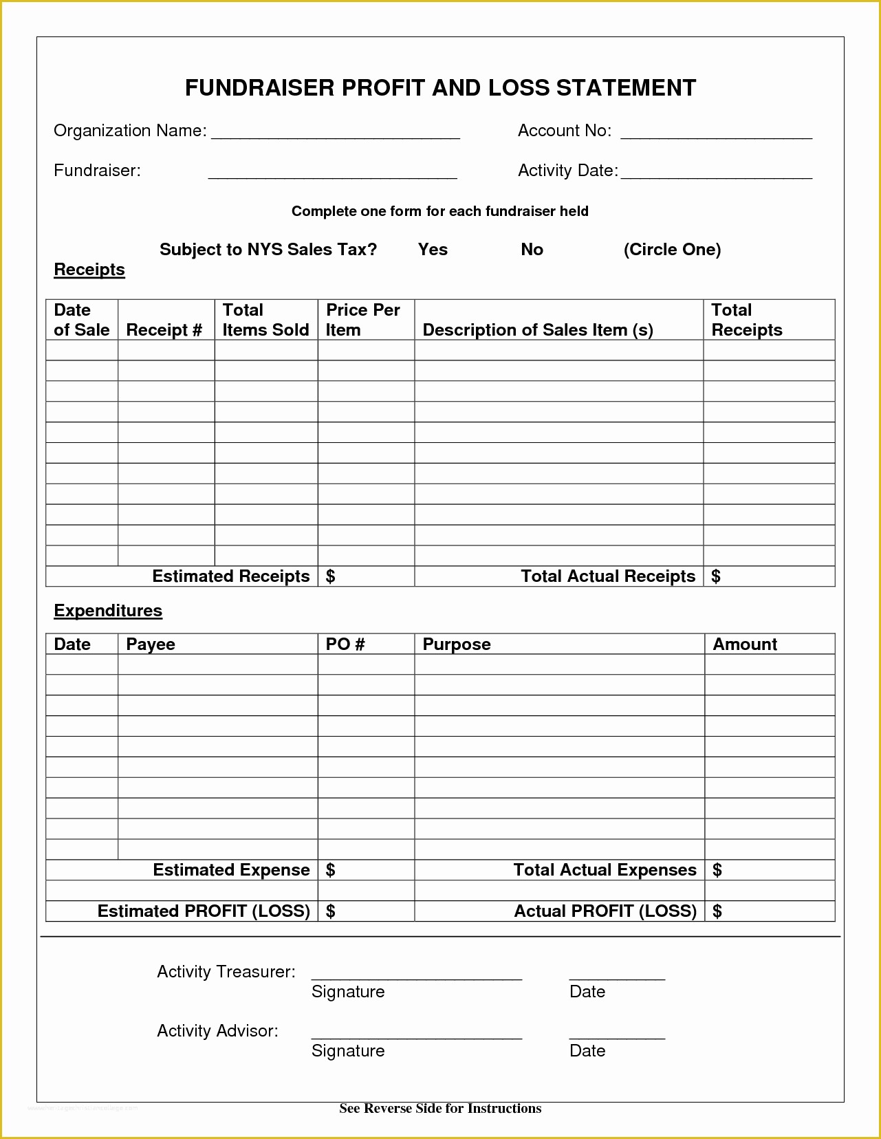 56 Year to Date Profit and Loss Statement Free Template