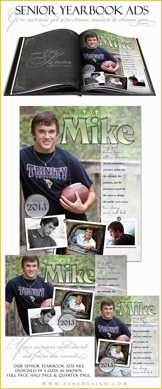 Yearbook Dedication Page Template Free Of Senior Yearbook Ads Shop Templates Hot Shots by