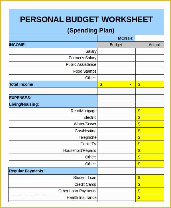 Yearly Budget Planner Template Free Of Family Bud Template 9 Free Sample Example format