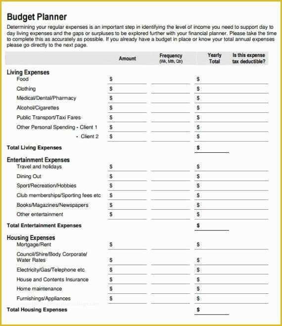 Yearly Budget Planner Template Free Of Yearly Bud Templates Find Word Templates