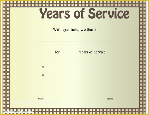 Years Of Service Certificate Template Free Of 25 Of 20 Years Service Certificate Template