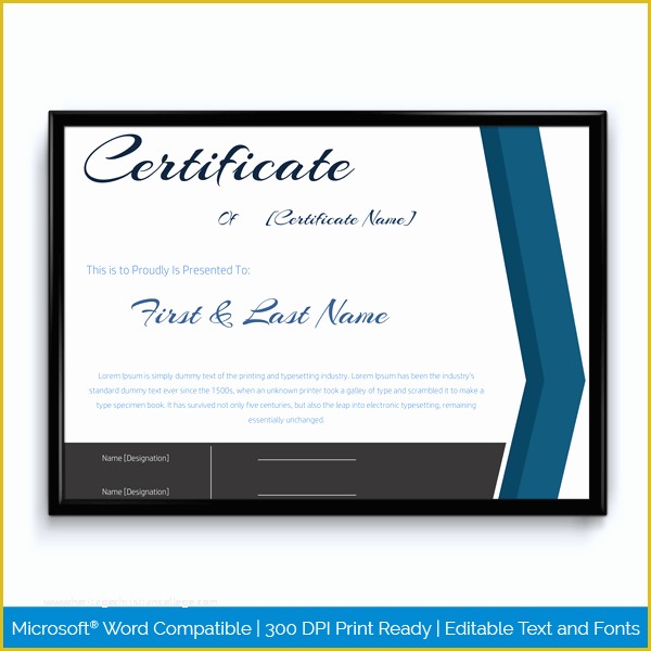 Years Of Service Certificate Template Free Of 89 Elegant Award Certificates for Business and School events