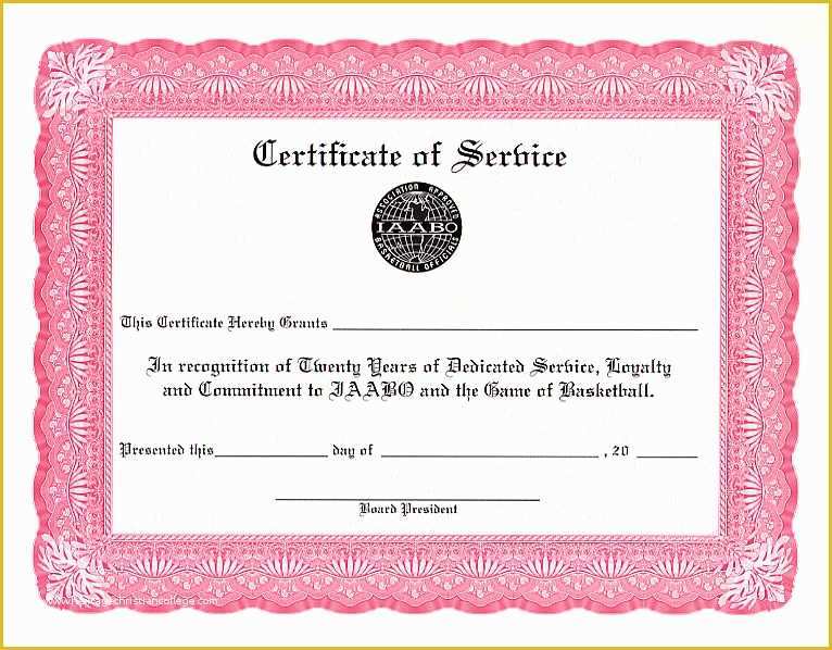 Years Of Service Certificate Template Free Of Certificate Templates