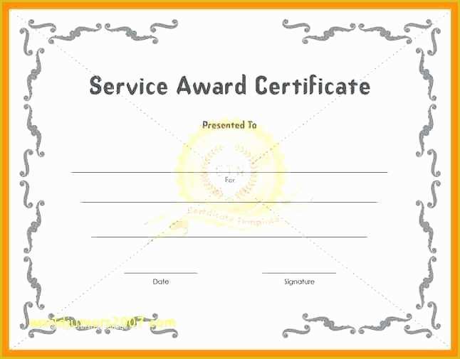 Years Of Service Certificate Template Free Of Certificates Templates Certificate Recognition Template