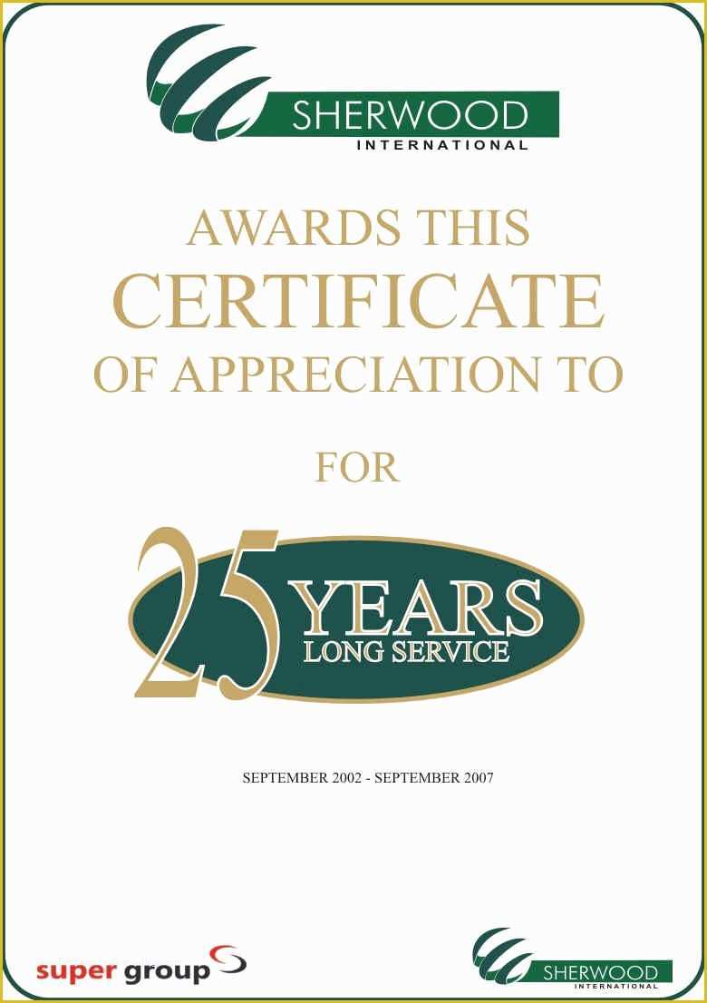 Years Of Service Certificate Template Free Of Long Service Award Quotes Quotesgram