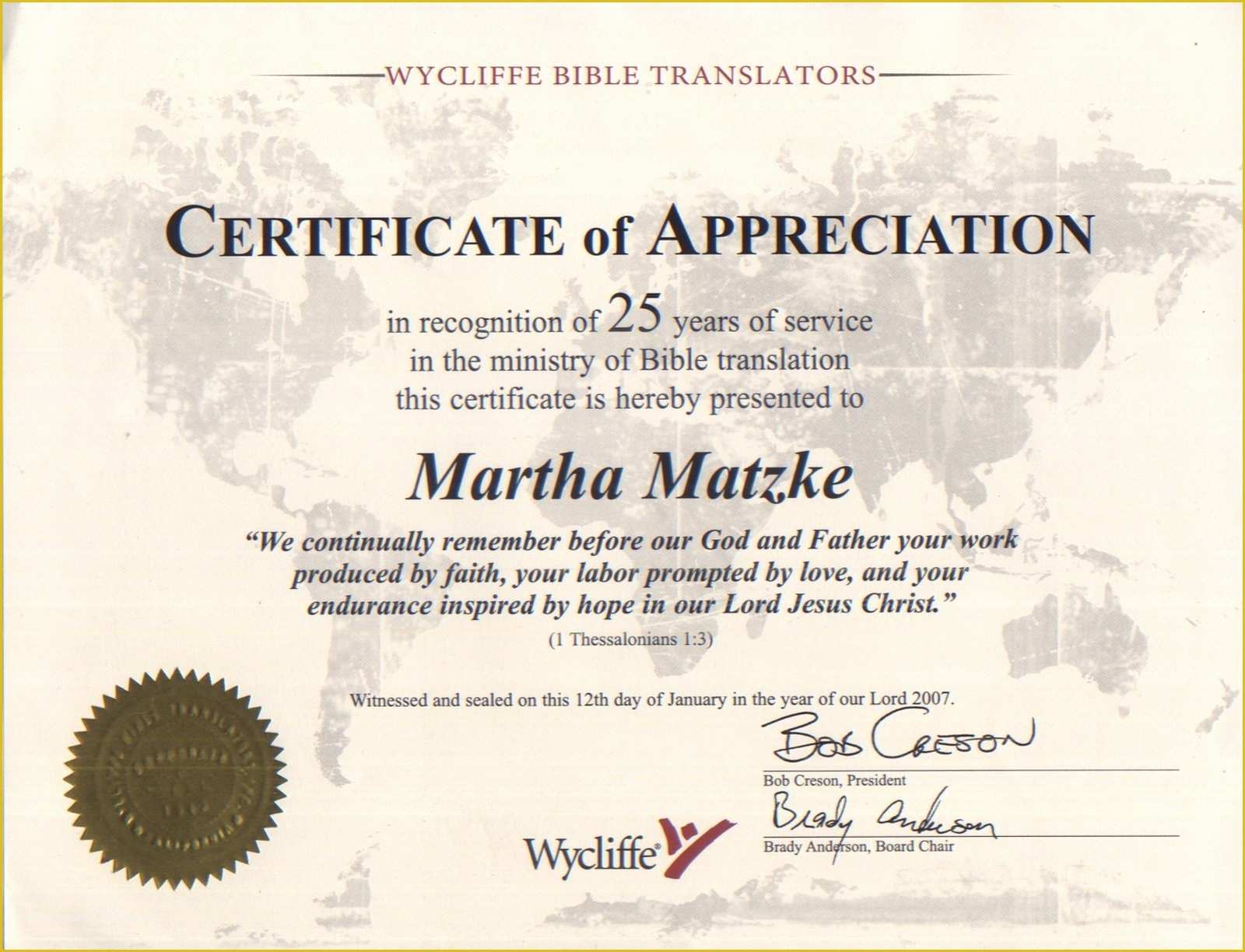 Years Of Service Certificate Template Free Of Matzkemission Matzke Musings