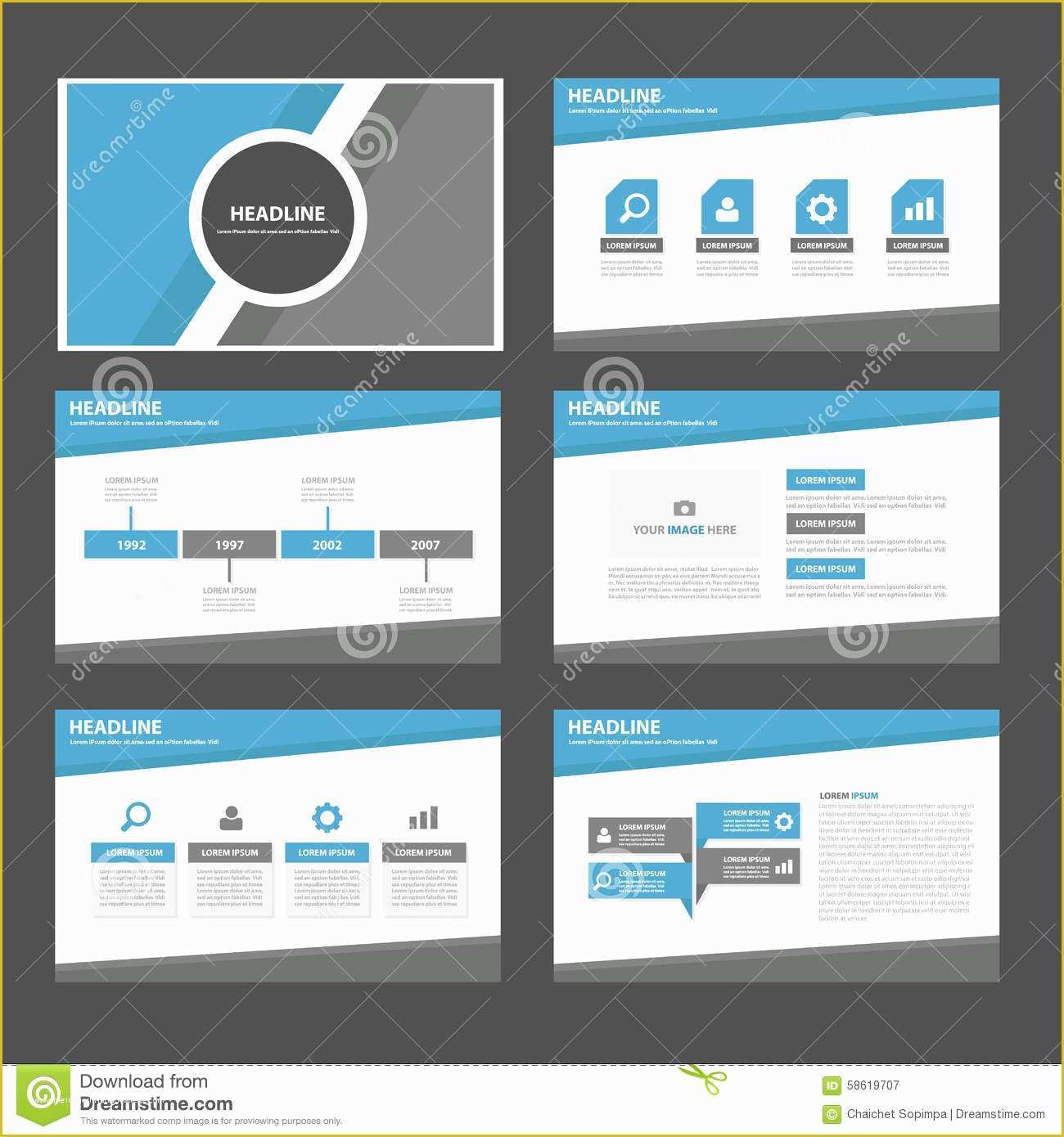 Yellow Pages Website Template Free Download Of Blue and Grey Multipurpose Infographic Presentation