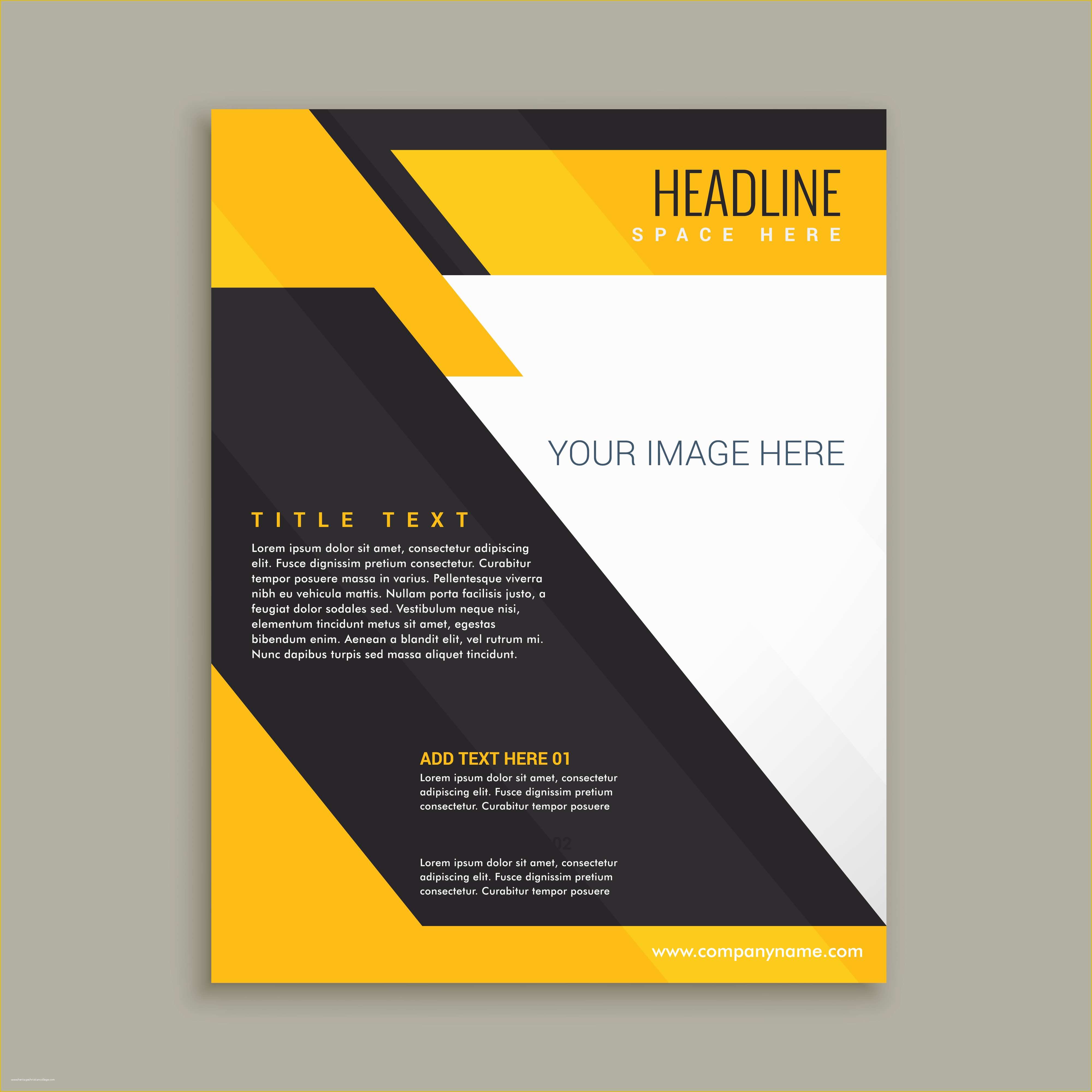 Yellow Pages Website Template Free Download Of Yellow and Black Business Brochure Poster Download Free