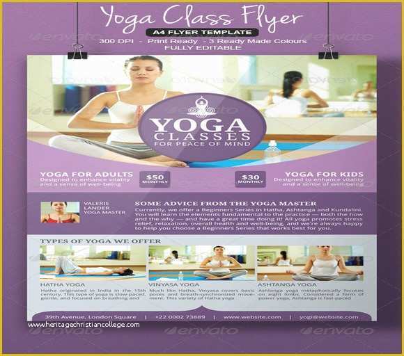 Yoga Flyer Template Word Free Of 20 Beautiful Yoga Flyer Templates