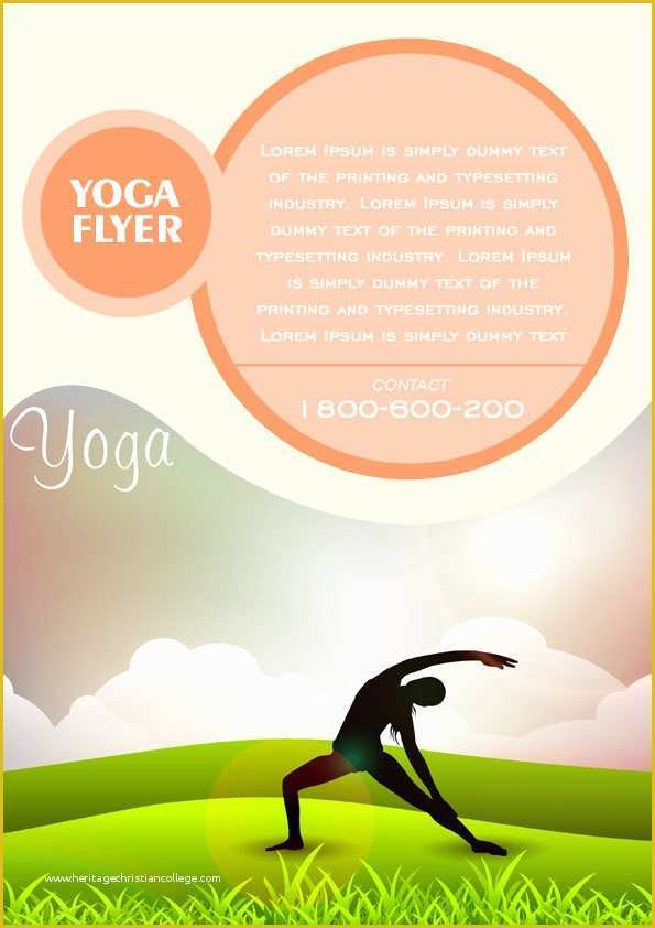 Yoga Flyer Template Word Free Of 20 Distinctive Yoga Flyer Templates Free for Professionals
