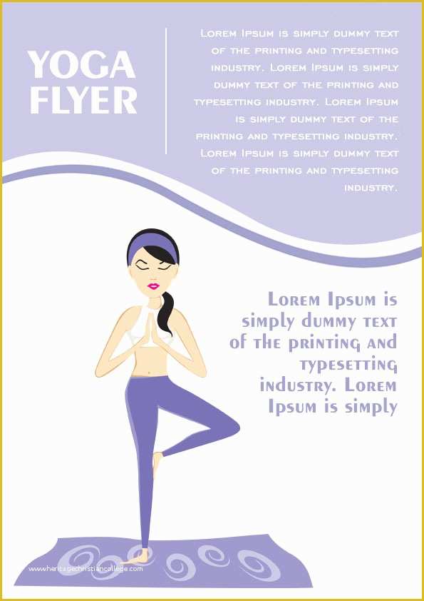 Yoga Flyer Template Word Free Of 20 Distinctive Yoga Flyer Templates Free for Professionals