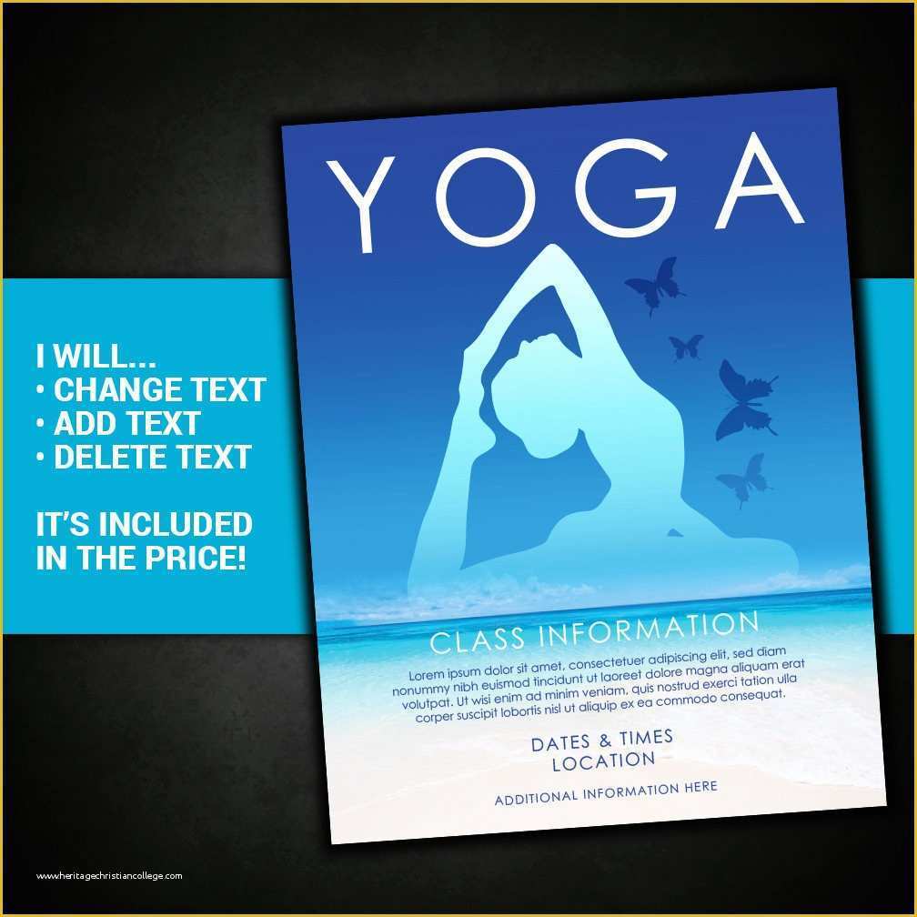 Yoga Flyer Template Word Free Of 22 Yoga Flyer Designs &amp; Examples – Psd Ai Word Eps