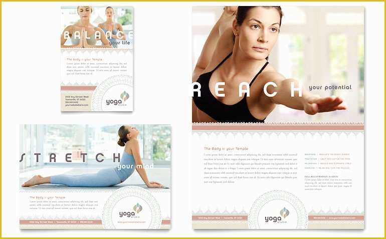 Yoga Flyer Template Word Free Of Pilates & Yoga Flyer & Ad Template Word & Publisher