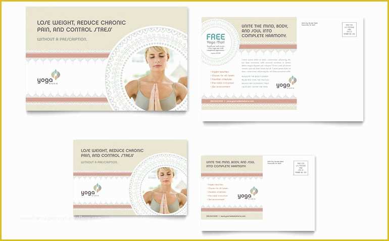 Yoga Flyer Template Word Free Of Pilates & Yoga Postcard Template Word & Publisher