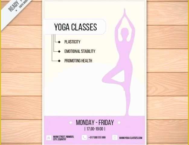 Yoga Flyer Template Word Free Of Yoga Flyer Ad Template Design Illustrator Word Publisher
