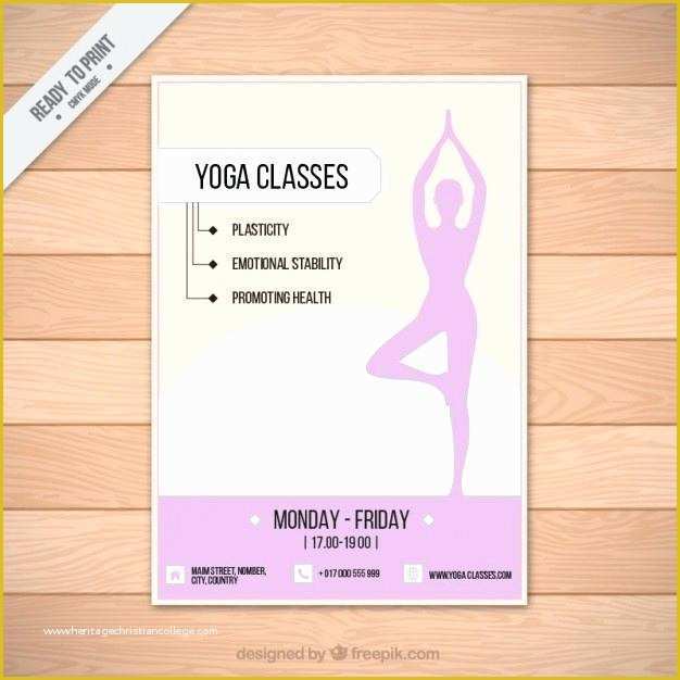 Yoga Flyer Template Word Free Of Yoga Flyer Ad Template Design Illustrator Word Publisher