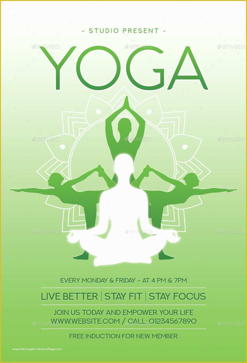 Yoga Flyer Template Word Free Of Yoga Flyer by Sunilpatilin