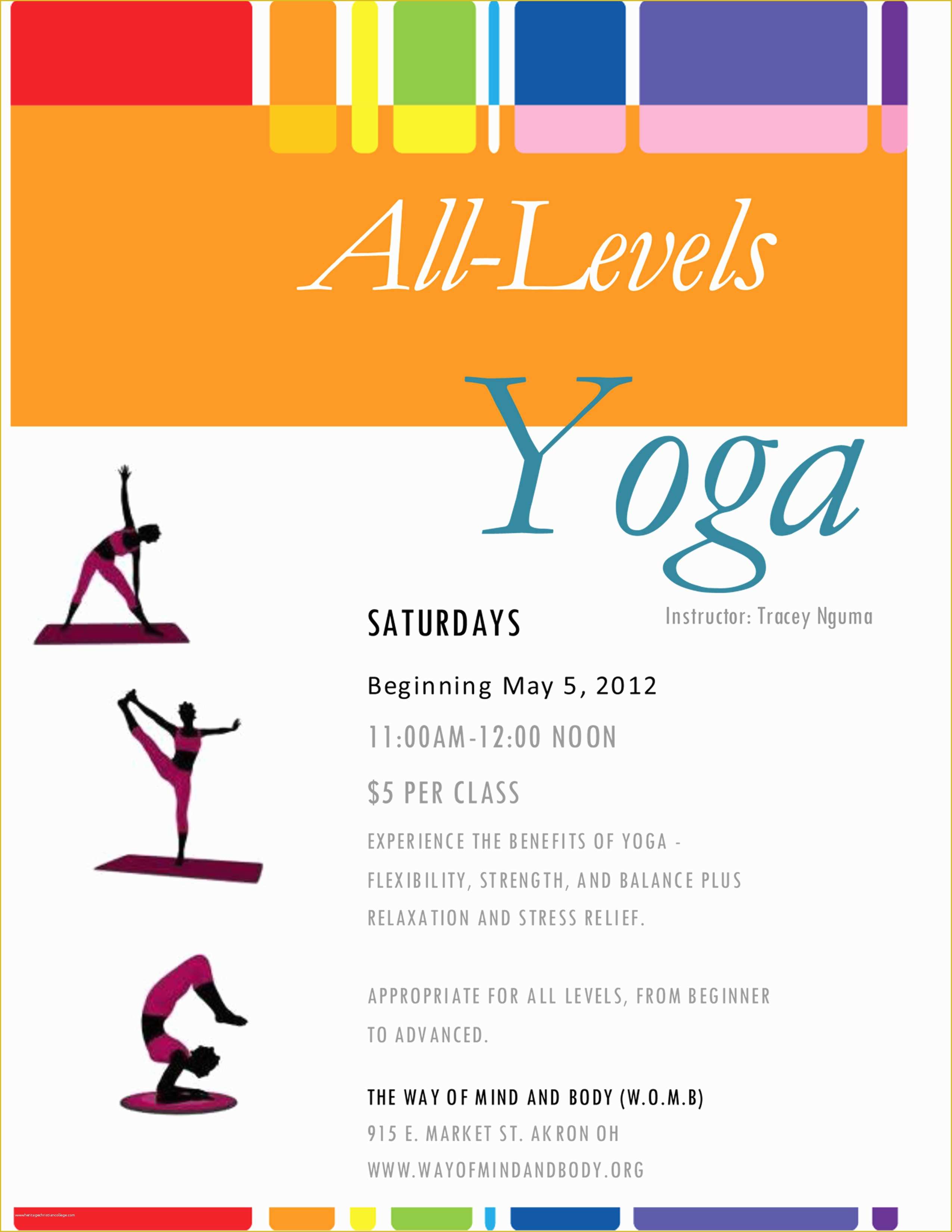 Yoga Flyer Template Word Free Of Yoga Practitioner