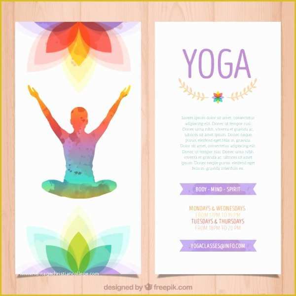 Yoga Poster Template Free Of 17 Yoga Brochures Psd Ai Eps