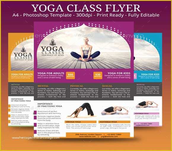 Yoga Poster Template Free Of 20 Beautiful Yoga Flyer Templates