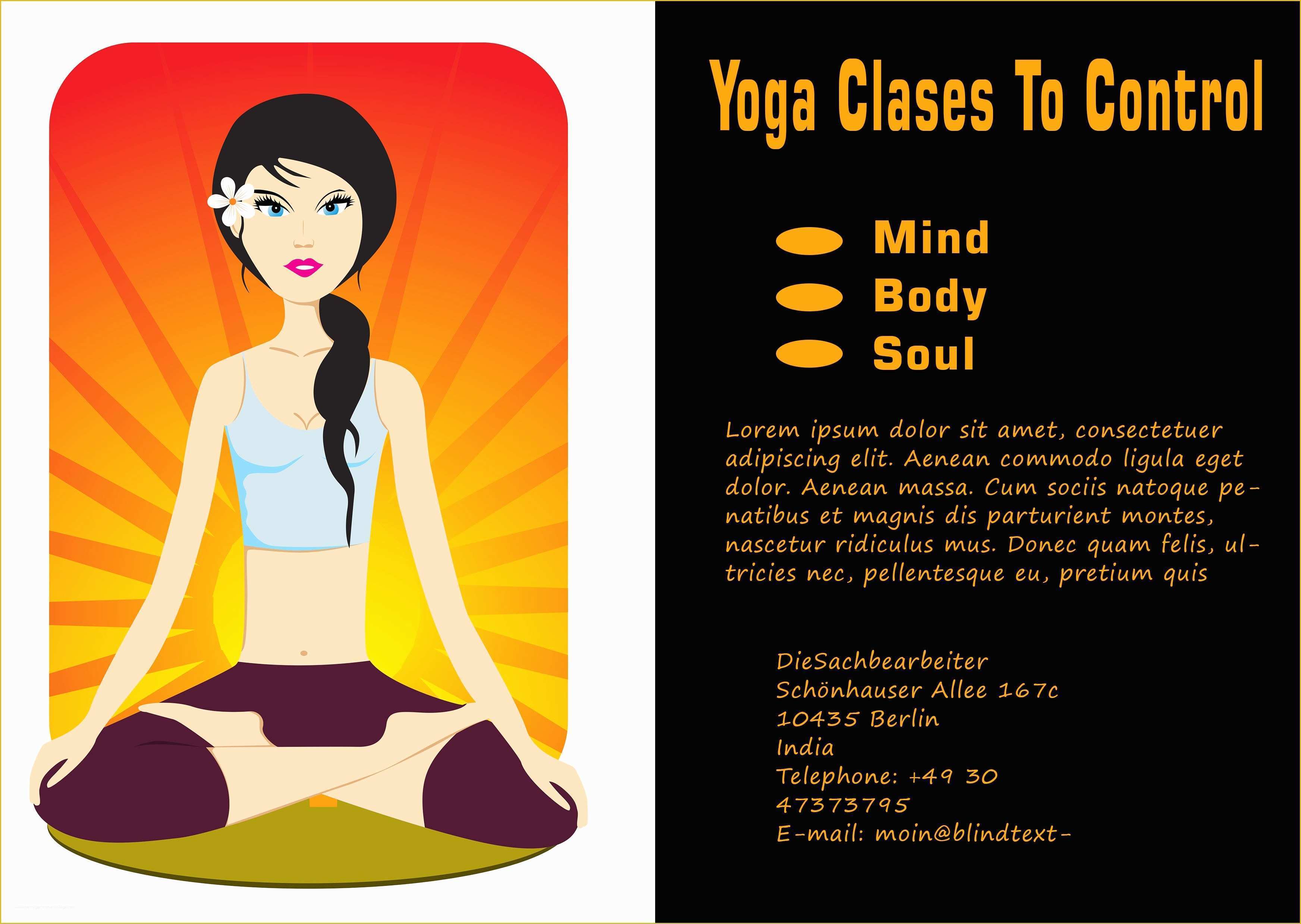 Yoga Poster Template Free Of 20 Distinctive Yoga Flyer Templates Free for Professionals