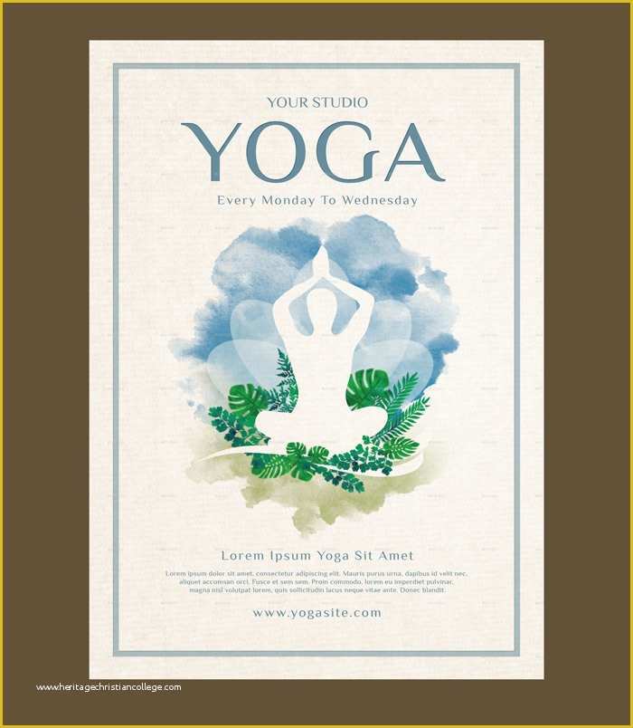 Yoga Poster Template Free Of 23 Yoga Flyer Psd Templates Free & Premium Designyep