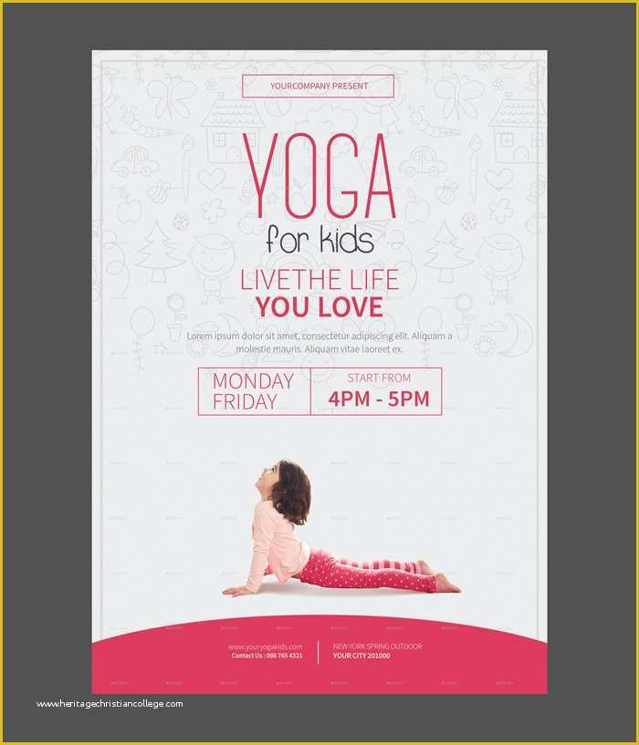 Yoga Poster Template Free Of 23 Yoga Flyer Psd Templates Free & Premium Designyep