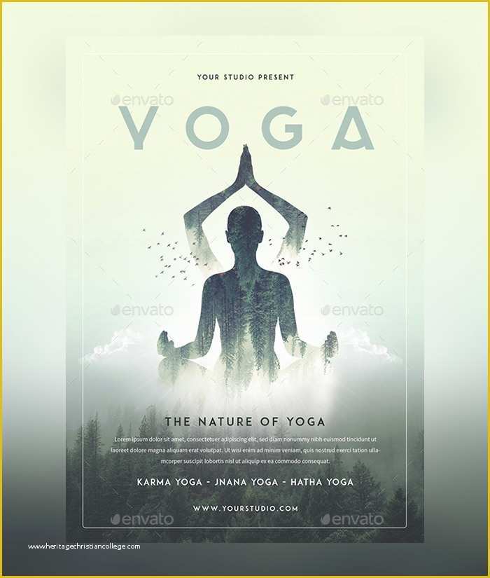 Yoga Poster Template Free Of 23 Yoga Flyer Psd Templates Free &amp; Premium Designyep