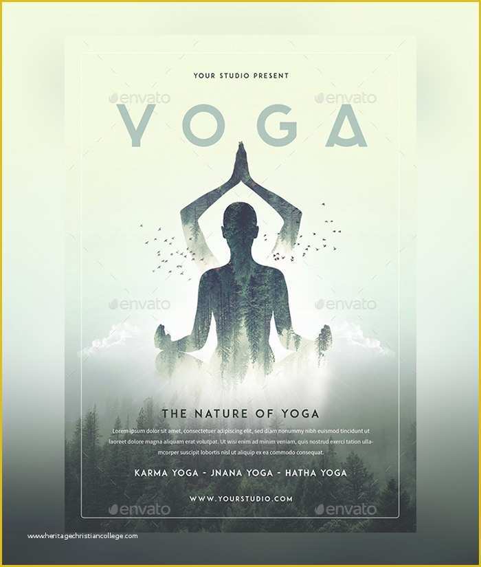 Yoga Poster Template Free Of 23 Yoga Flyer Psd Templates Free & Premium Designyep