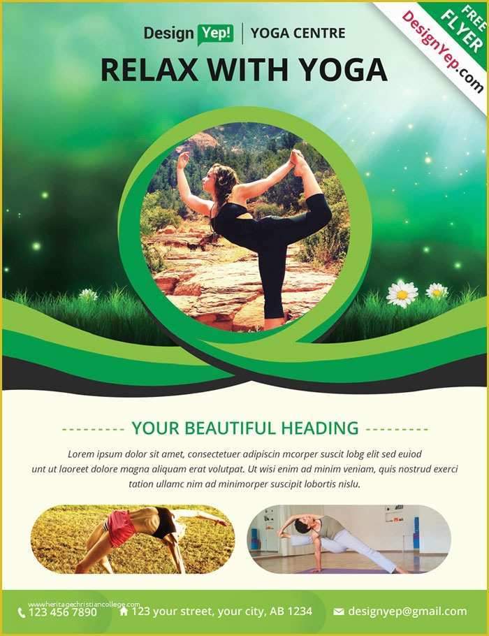 Yoga Poster Template Free Of 32 Free Business Flyer Templates Psd for Download Designyep