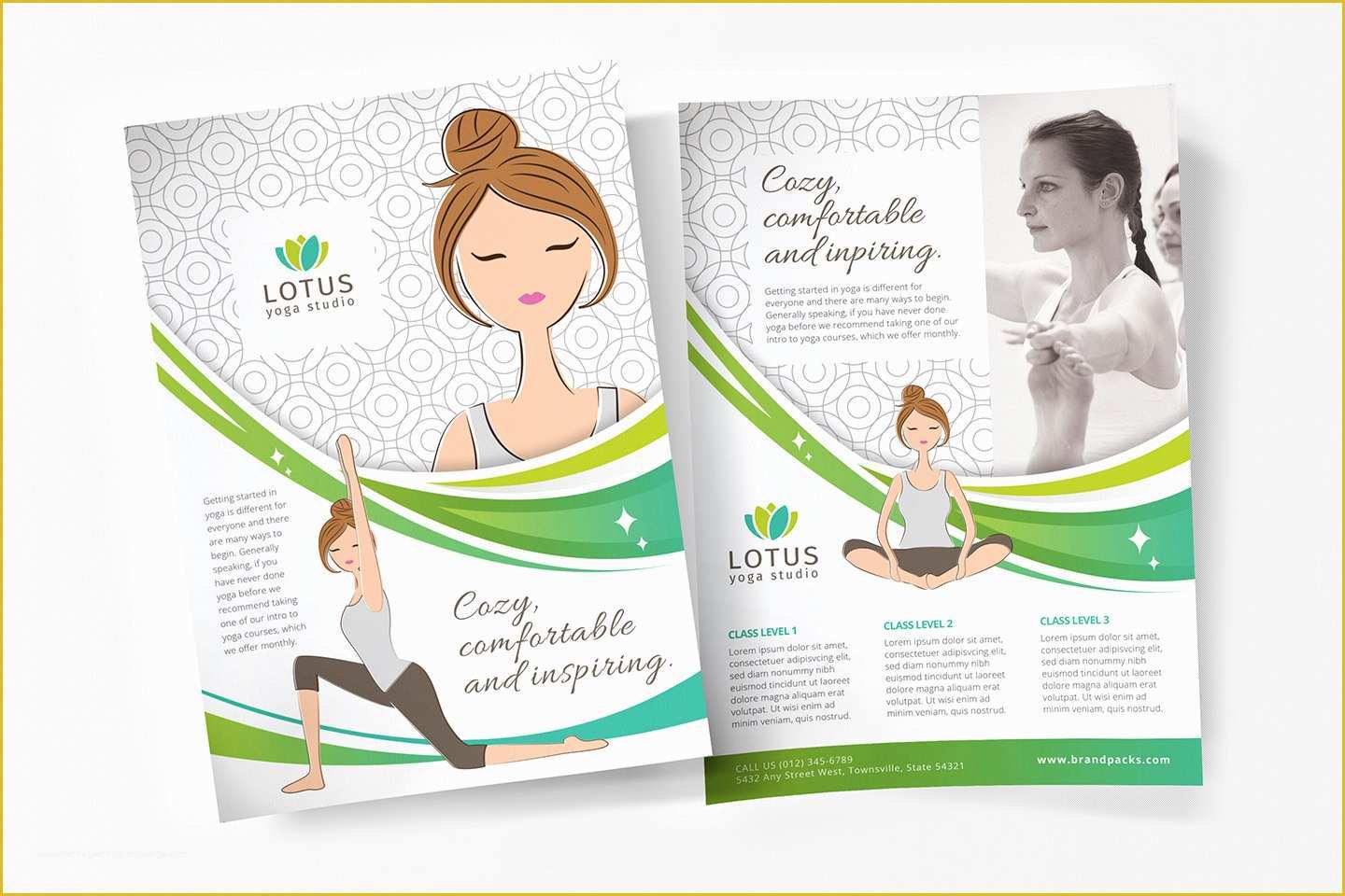 Yoga Poster Template Free Of A4 Yoga Studio Poster Template In Psd Ai & Vector