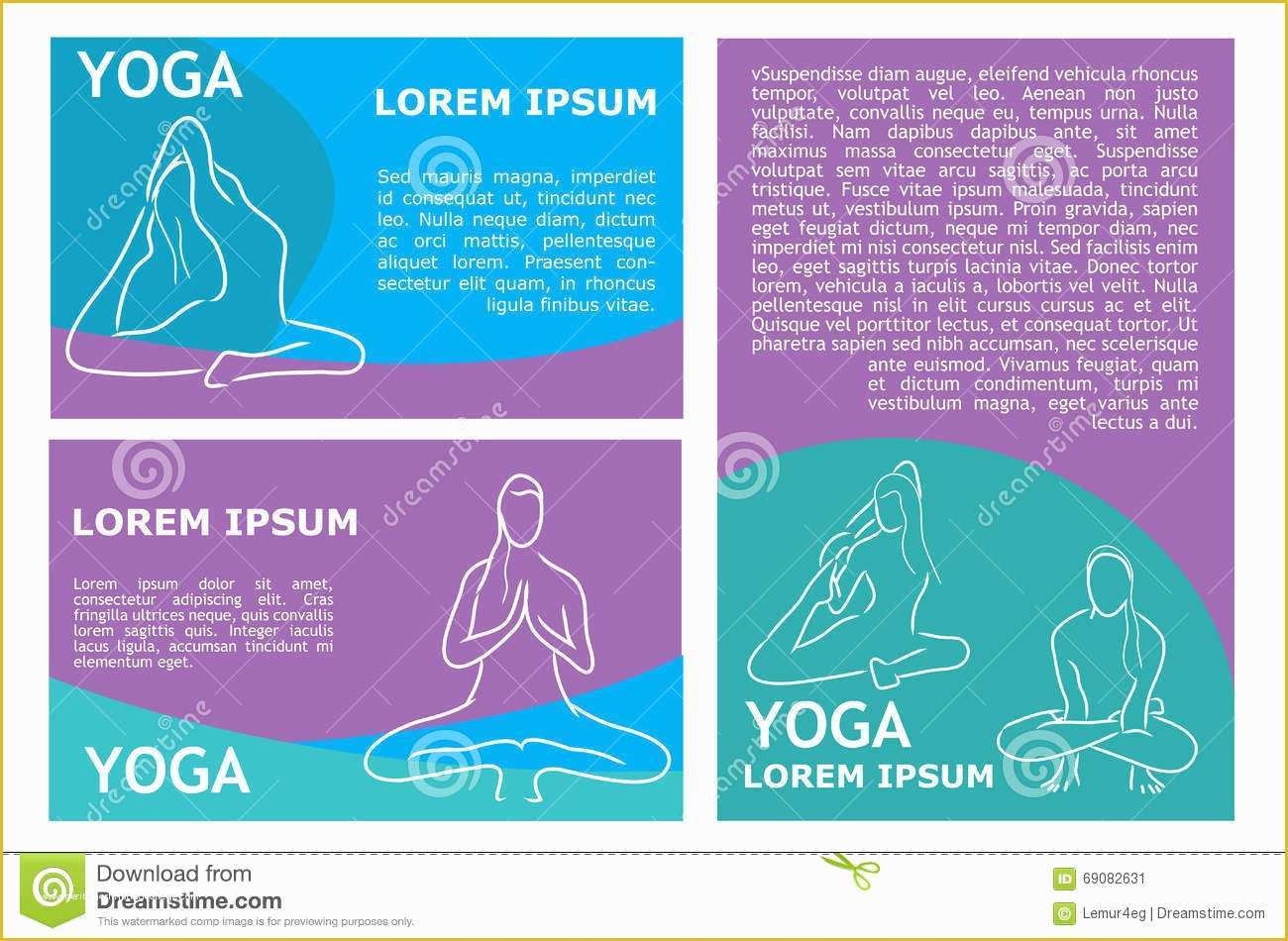 Yoga Poster Template Free Of Vector Yoga Flyer Template Stock Image Beauty Flyer