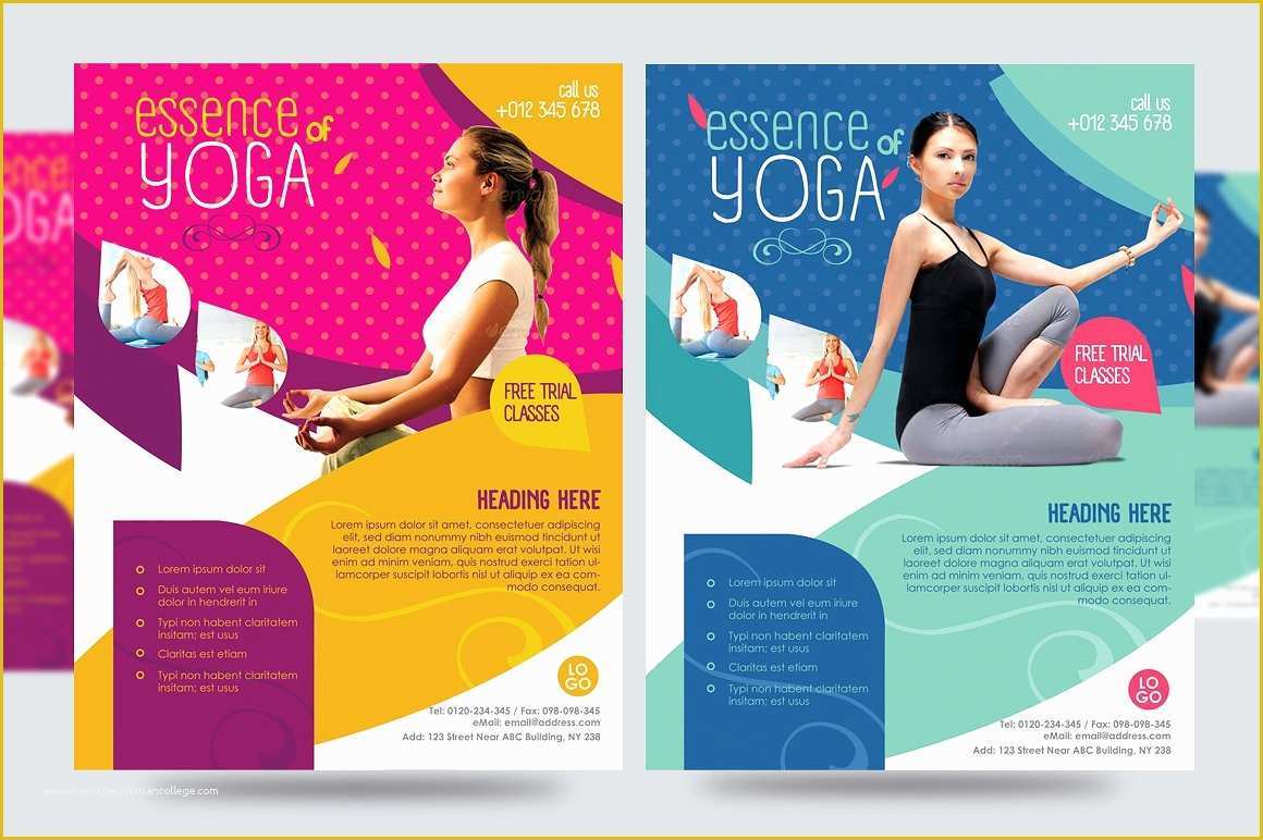 Yoga Poster Template Free Of Yoga Flyer Fitness Flyer V1 Flyer Templates Creative