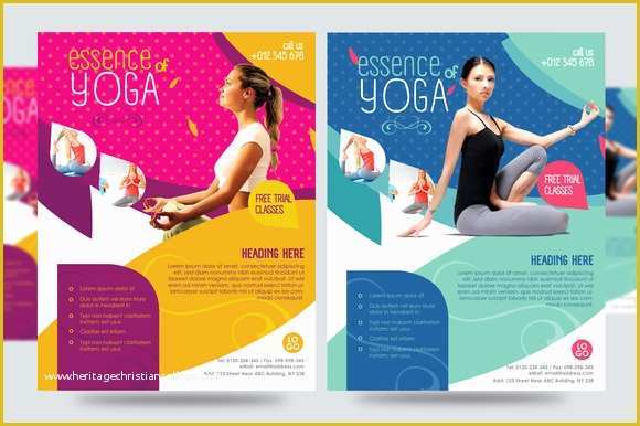 Yoga Poster Template Free Of Yoga Flyer Fitness Flyer V1 Flyer Templates On
