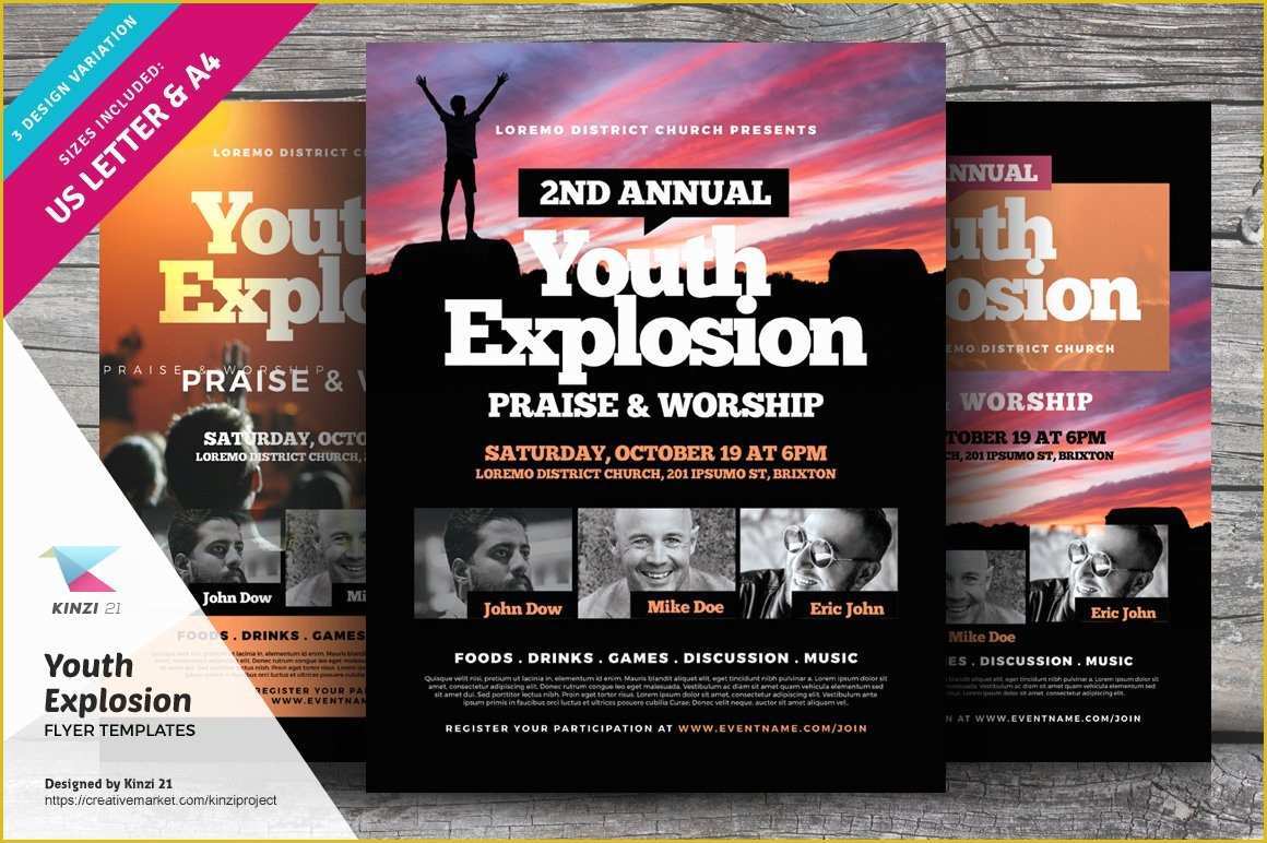 Youth Group Flyer Template Free Of Youth Explosion Flyer Templates Flyer Templates