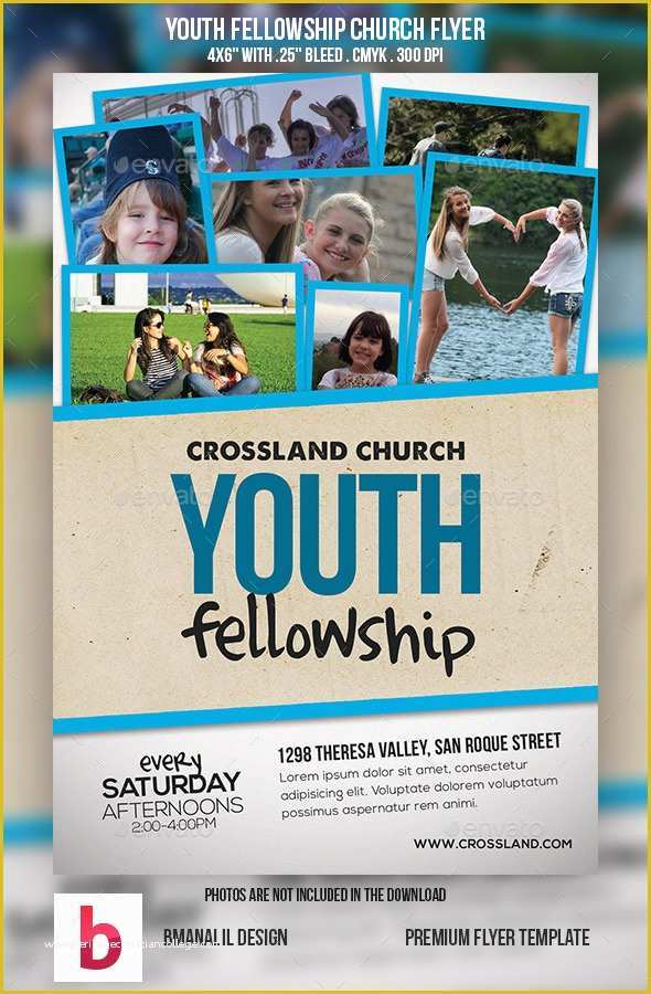Youth Group Flyer Template Free Of Youth Fellowship Church Program by Bmanalil