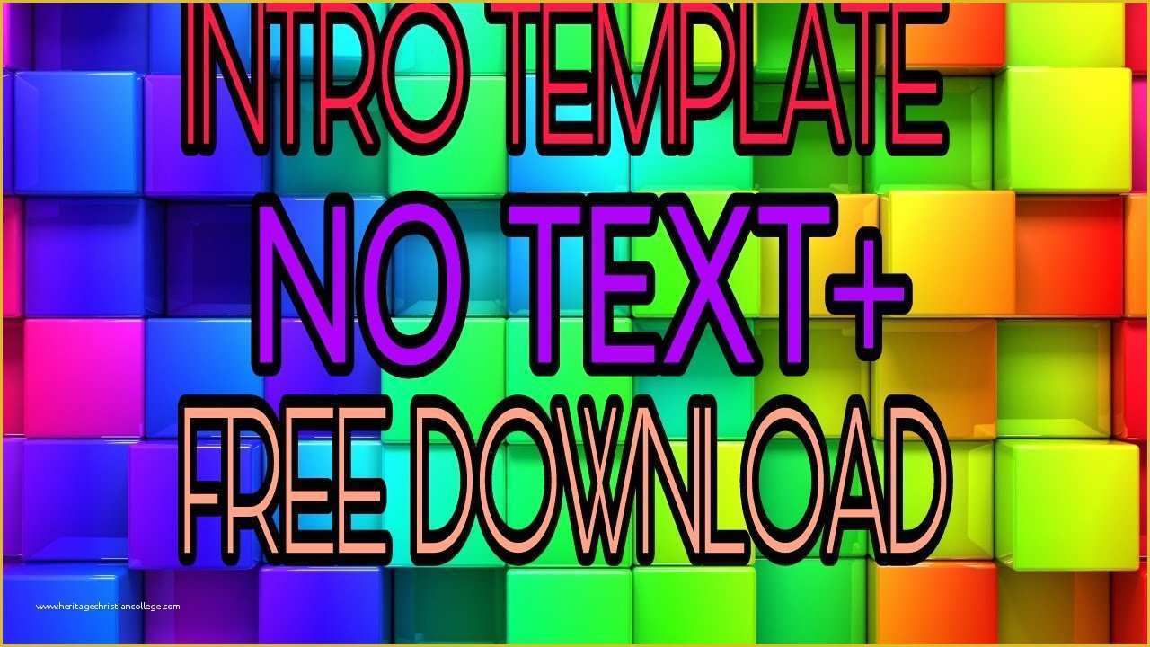 Youtube Intro Templates Free Download Of 5 Intro Templates No Text Free