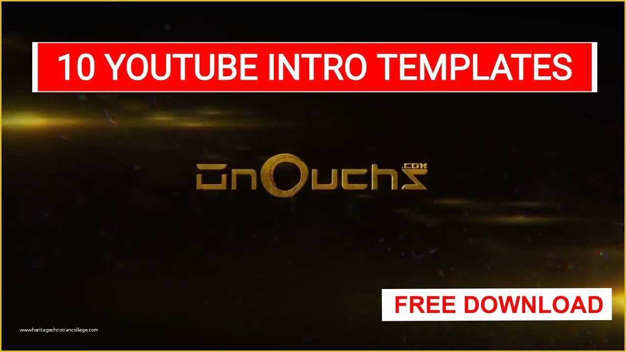 Youtube Intro Templates Free Download Of top 10 Free Youtube Intro Download Glitch Free Intro