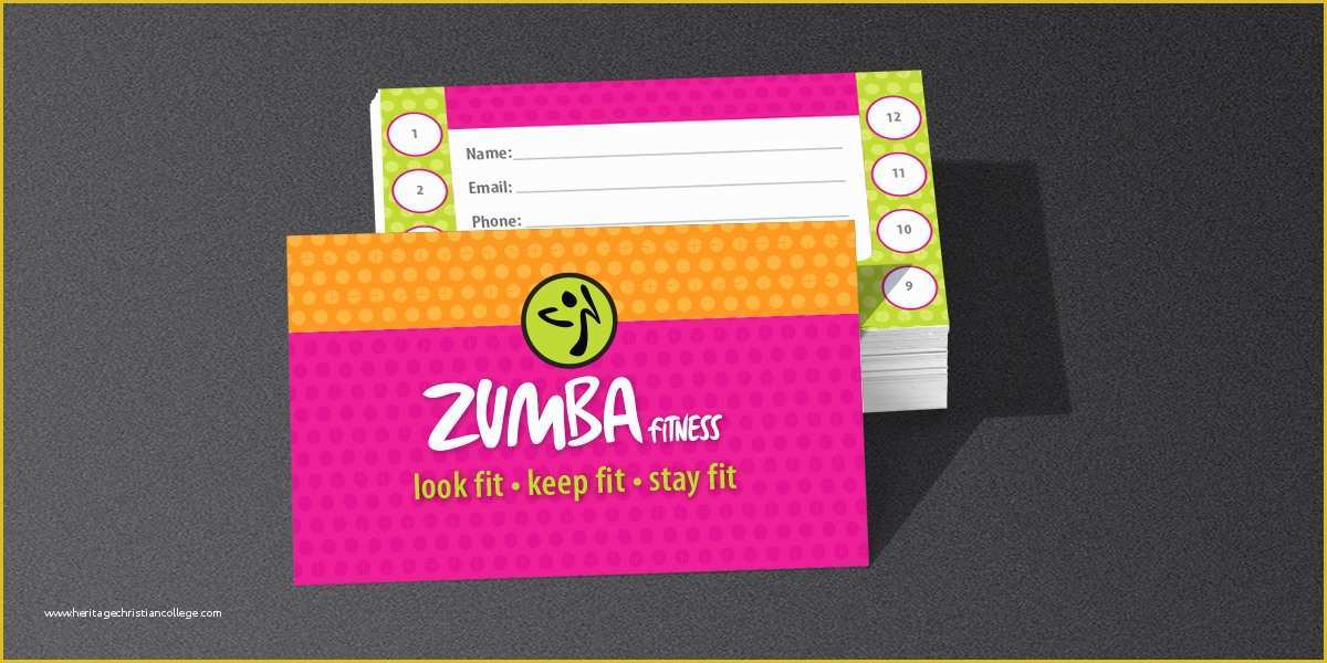 Zumba Business Card Template Free Of Zumba Business Cards Choice Image Business Card Template