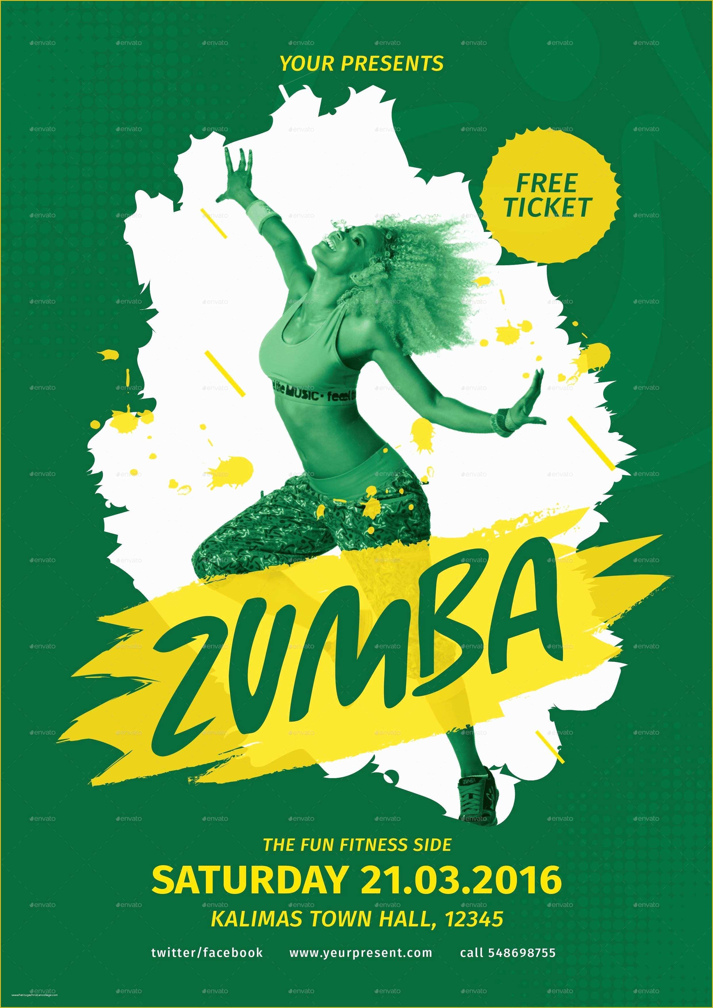 40 Zumba Business Card Template Free